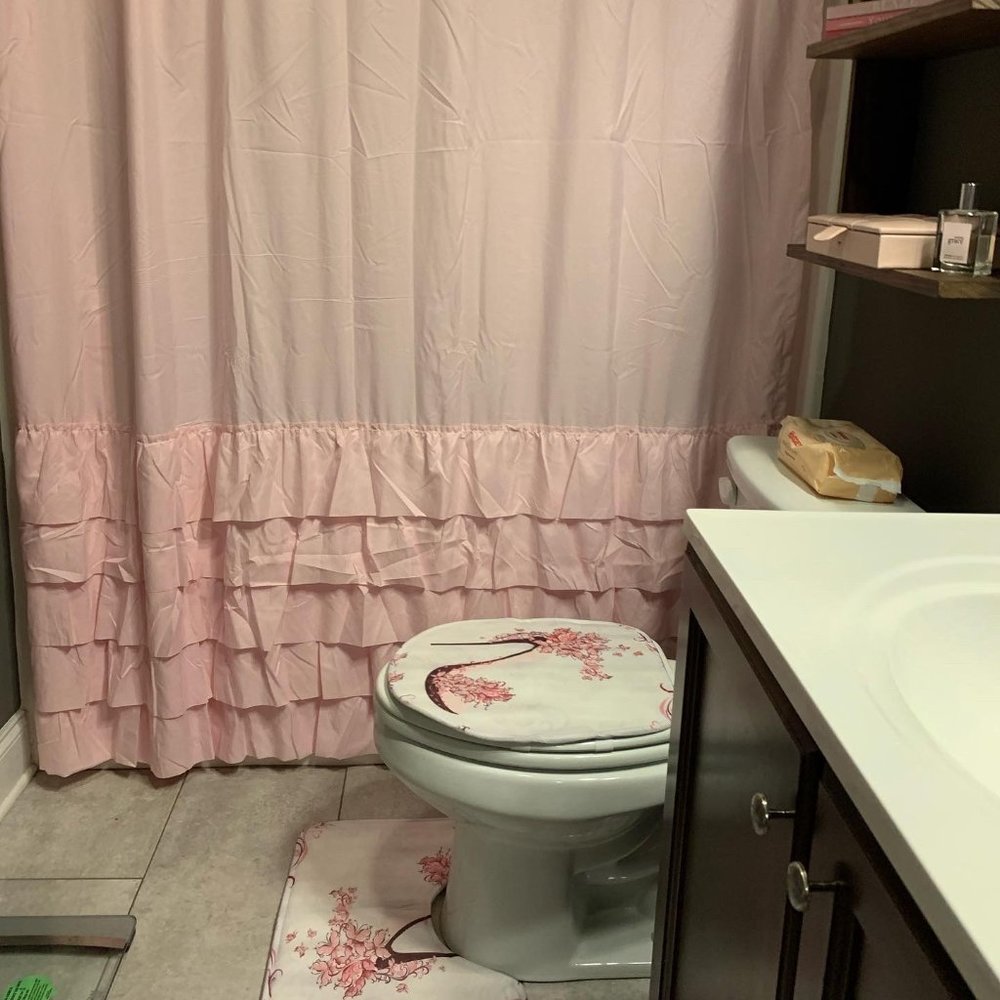 Bathroom Shower Curtain, Rugs, Accessories